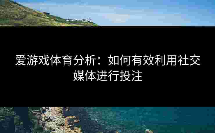 爱游戏体育分析：如何有效利用社交媒体进行投注
